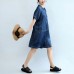 summer new navy stylish cotton short sleeve tops and casual jumpsuit shorts