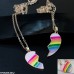 TPSH269 CHU Painted Rainbow Heart Pendant