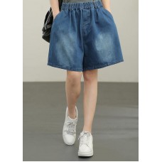 Chic Navy Cotton pockets hot pants  Pants Summer